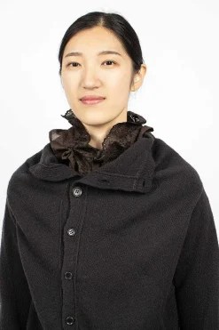 Lace Collar Chocolate Brown