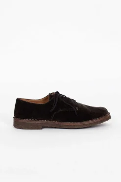 Lace-Up Velvet Shoe Green