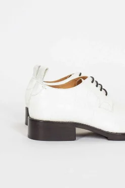 Leather Derby Shoes White