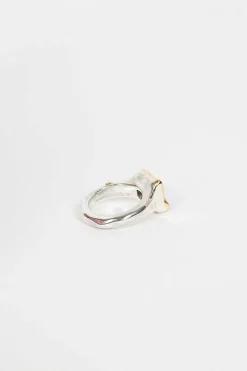 Leslie Ring Yellow Gold/Cognac Diamond