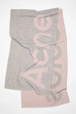 Light Pink/Grey Toronty Logo Scarf