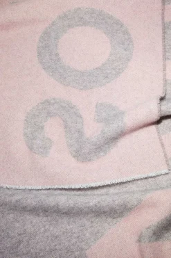 Light Pink/Grey Toronty Logo Scarf