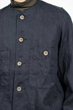 Linen Blouson Navy