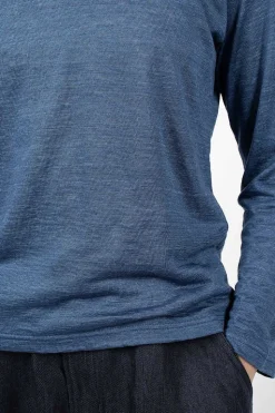 Linen T-Shirt Blue
