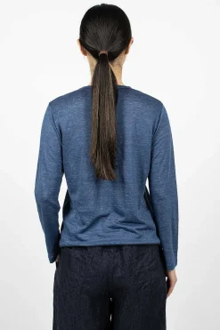 Linen T-Shirt Blue