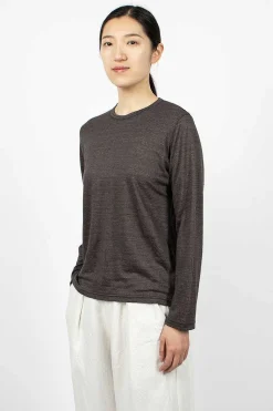 Linen T-Shirt Charcoal