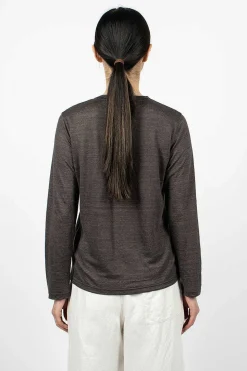 Linen T-Shirt Charcoal