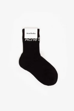 Logo Ankle Socks Black