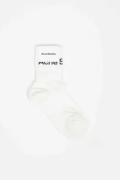 Logo Ankle Socks White