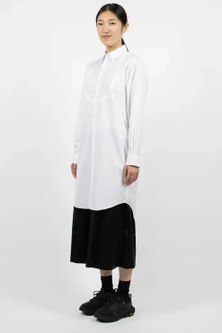 Long Bib Shirt White