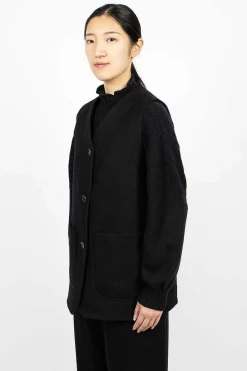 Long Line Jerkin Waistcoat Black