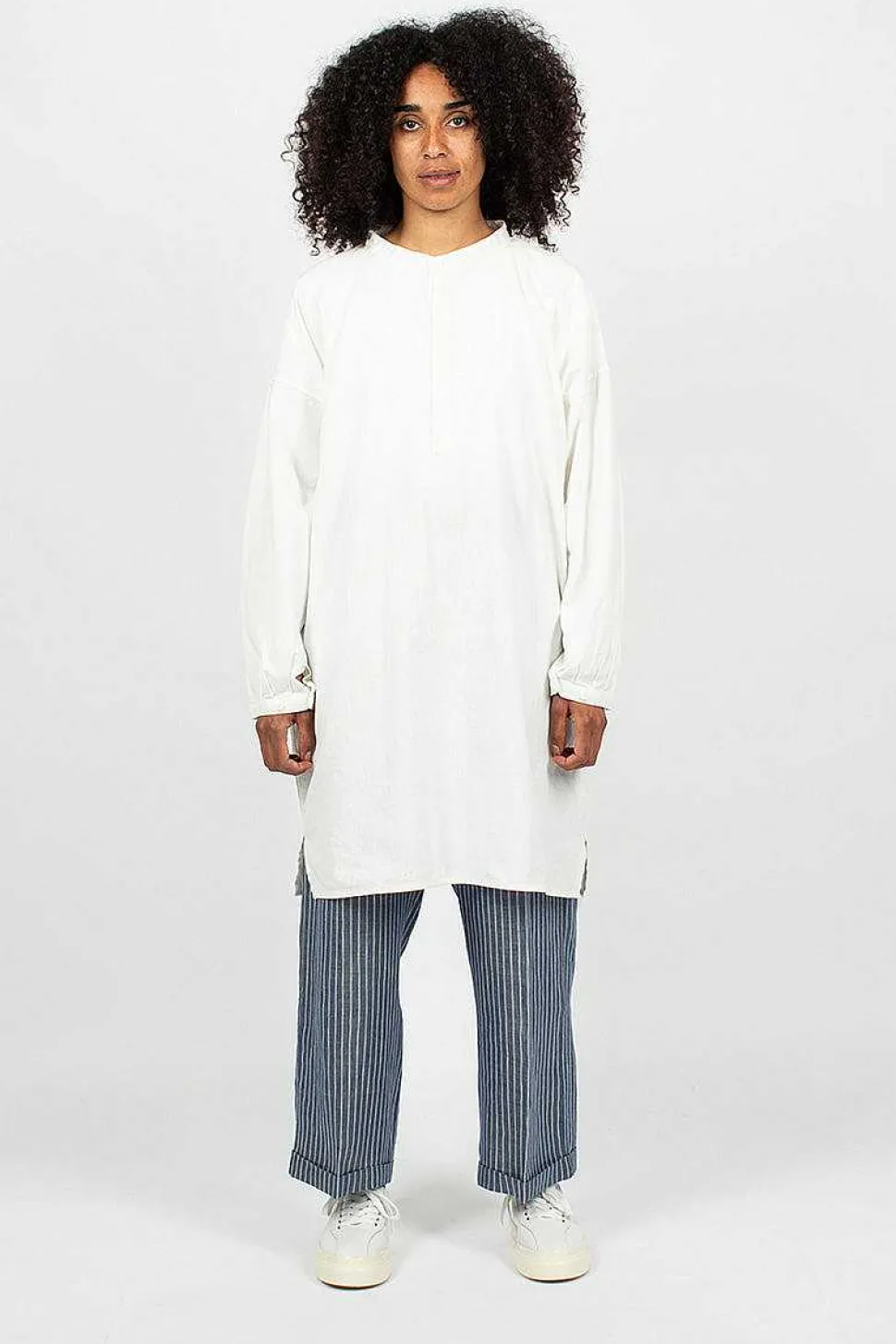Long Shirt Dress White