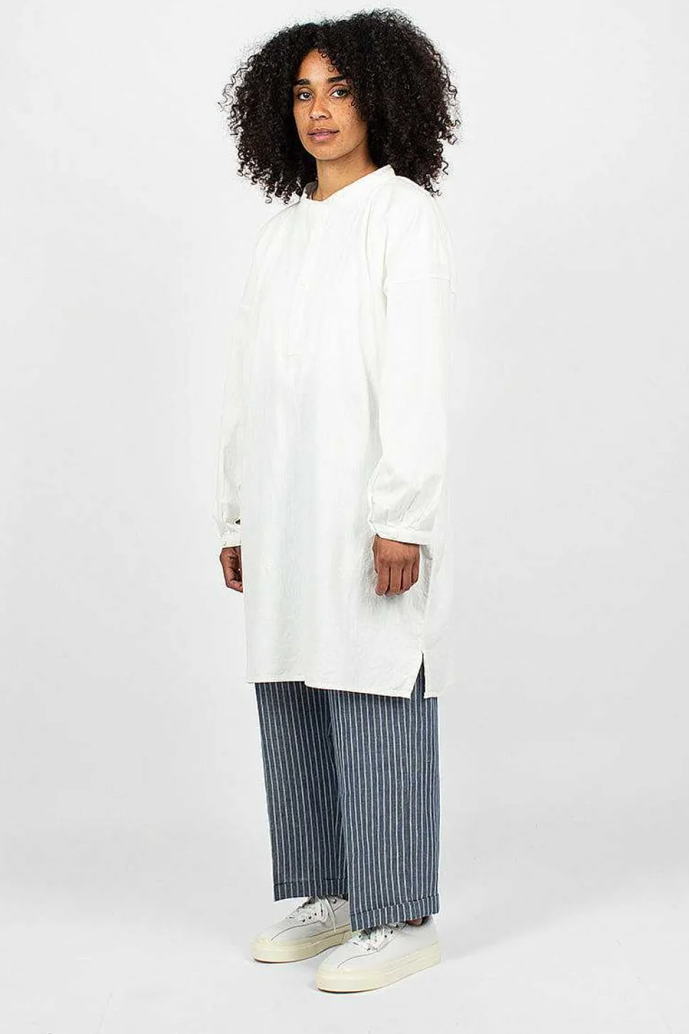 Long Shirt Dress White