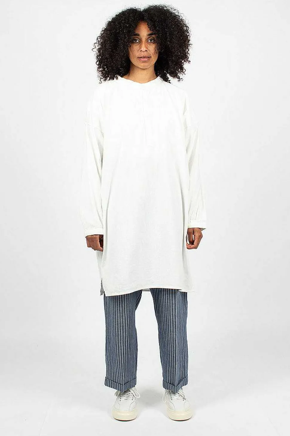 Long Shirt Dress White