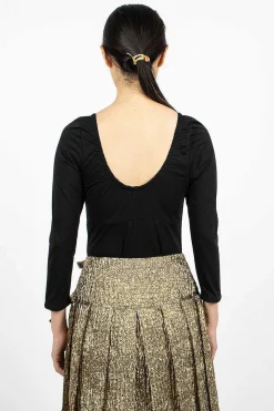 Long Sleeve Bodysuit Black