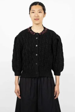 Long Sleeve Embellished Cardigan