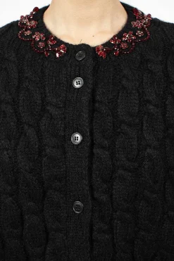 Long Sleeve Embellished Cardigan