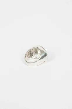 Loumia Ring Icy Grey Diamond/Garnet