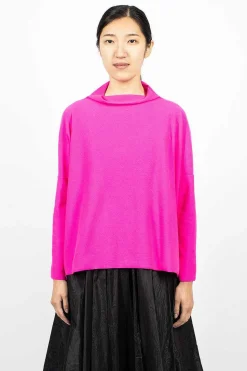 Lupetto High Neck Sweater Dark Pink