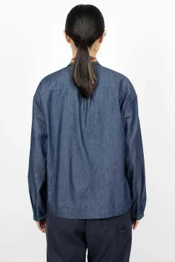 Marianne Shirt Embroidered Indigo
