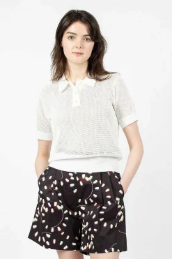 Mesh Polo White