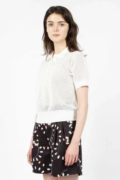 Mesh Polo White