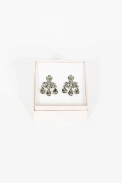 Mini Chandelier Earrings Smoke
