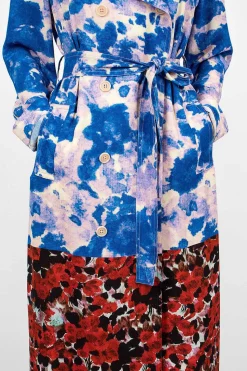 Mixed Floral Coat
