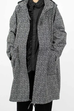 Mods Coat Navy Flower