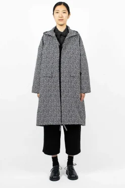 Mods Coat Navy Flower