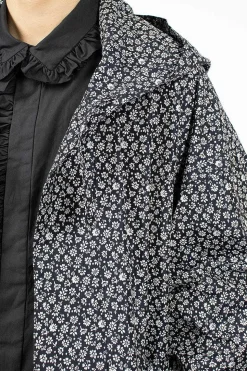Mods Coat Navy Flower