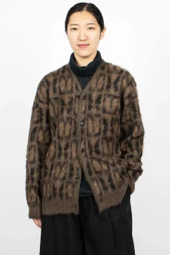 Mohair Cardigan Papillon Print