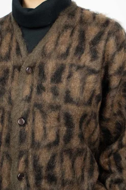 Mohair Cardigan Papillon Print