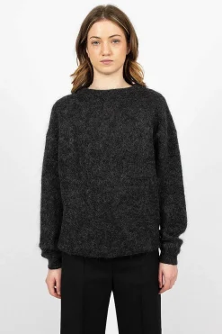 Mohair Wool Jumper Anthracite