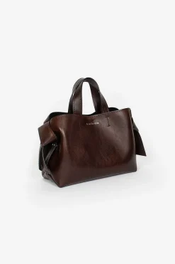Musubi Mini Shoulder Bag Dark Brown