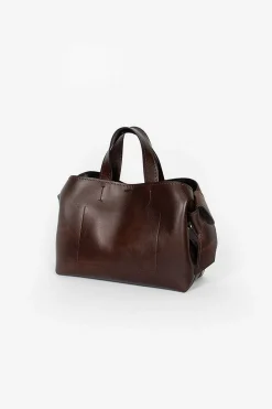 Musubi Mini Shoulder Bag Dark Brown