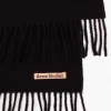 Narrow Wool Scarf Black