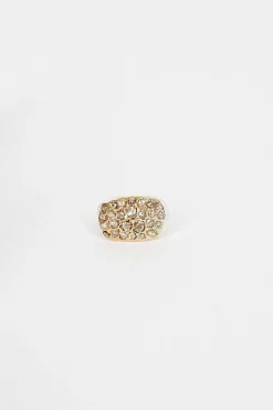 Nashka Ring Yellow Gold/Brown Diamond