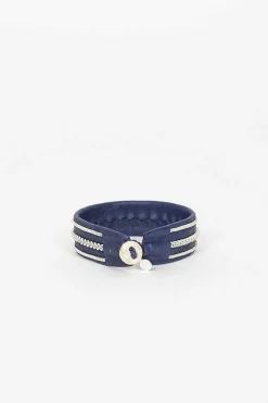 Navy Hide B Bracelet 2