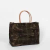 Needle Punch Paper Bag Plaid Camo
