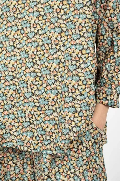 Newpride Florellini Shirt Floral Blue/Red/Orange