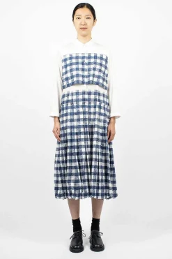 Nina Dress Navy/White
