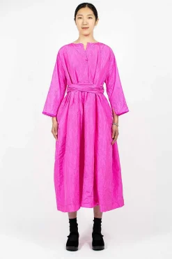 Operaio Washed Silk Dress Fuchsia