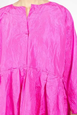 Operaio Washed Silk Dress Fuchsia