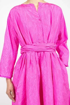 Operaio Washed Silk Dress Fuchsia