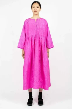 Operaio Washed Silk Dress Fuchsia