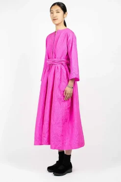 Operaio Washed Silk Dress Fuchsia