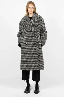 Overcoat Black/White Check
