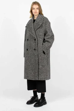 Overcoat Black/White Check