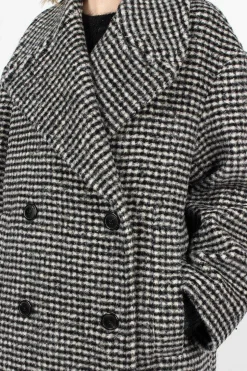 Overcoat Black/White Check